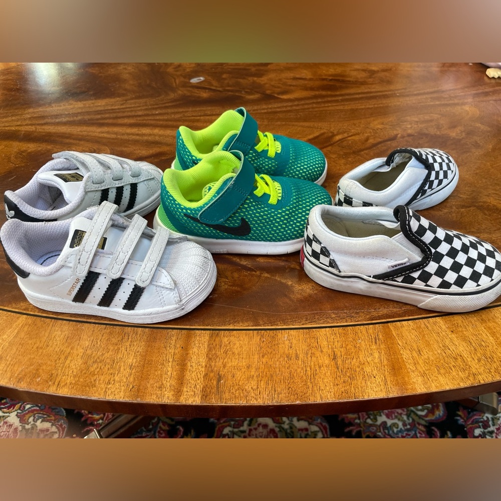 BUNDLE ADIDAS/NIKE/VANS Toddler Sneakers size 5/6/5.5